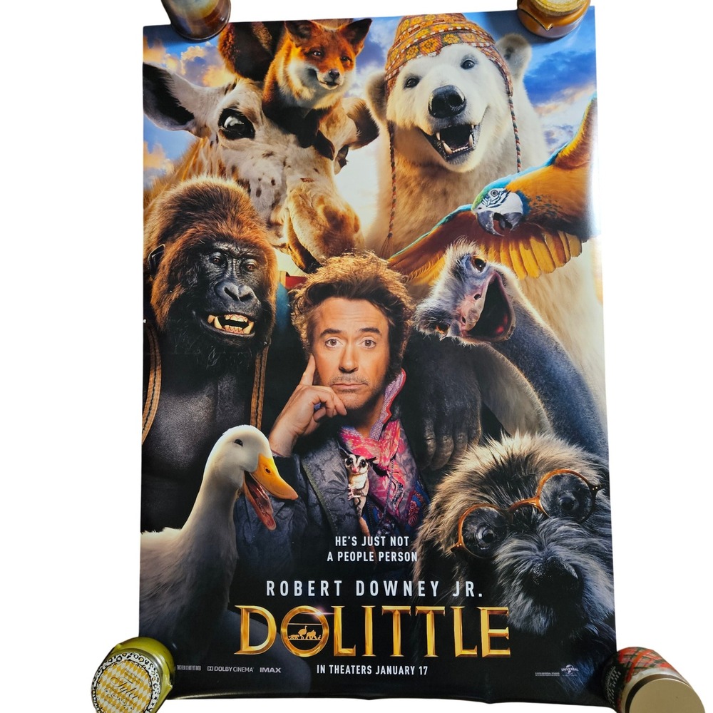 Dolittle 2020 Original Advance One Sheet Movie Poster 27x40 Robert Downey Jr D/S